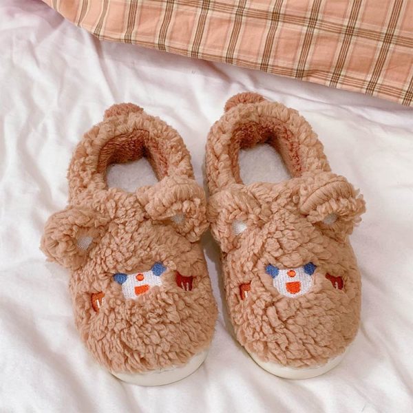 Lovely Cartoon Animals Plush Slippers - Modakawa Modakawa