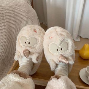 Cute Cartoon Unicorn Plush Slippers - Modakawa Modakawa