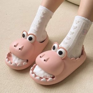 Cartoon Dinosaur Casual Slippers - Modakawa Modakawa