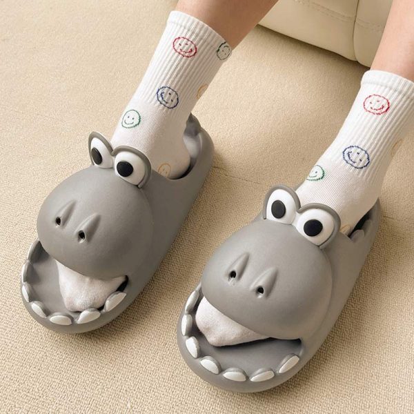 Cartoon Dinosaur Casual Slippers - Modakawa Modakawa