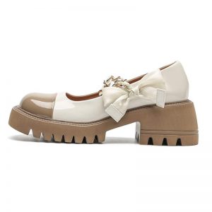 Sweet Lolita Bow Knot Platform Mary Janes Shoes - Modakawa Modakawa