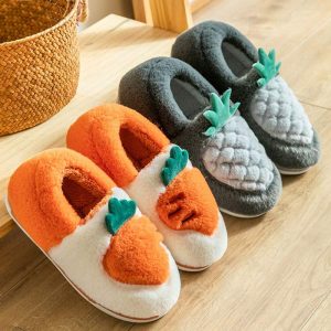 Lovely Fruits Plush Slippers - Modakawa Modakawa