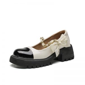 Sweet Lolita Bow Knot Platform Mary Janes Shoes - Modakawa Modakawa