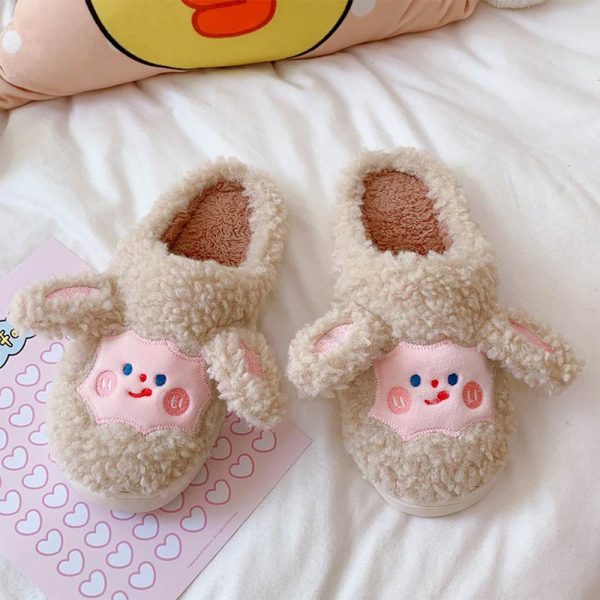 Lovely Cartoon Animals Plush Slippers - Modakawa Modakawa