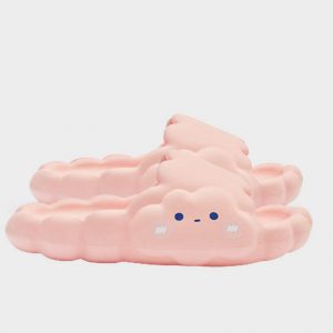 Cute Clouds Paw Print Casual Slippers - Modakawa Modakawa