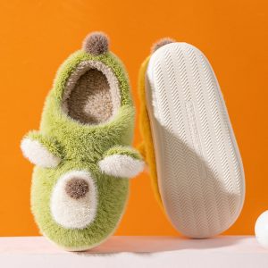 Lovely Dog Ears Plush Slippers - Modakawa Modakawa