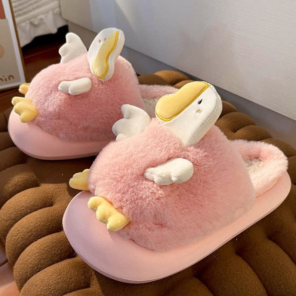 Lovely Cartoon Duck Plush Slippers - Modakawa Modakawa