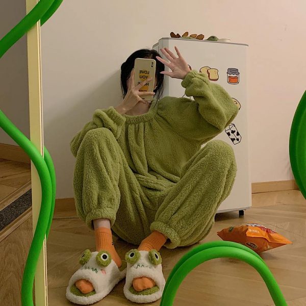 Cute Frog Plush Slippers - Modakawa Modakawa