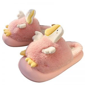 Lovely Cartoon Duck Plush Slippers - Modakawa Modakawa