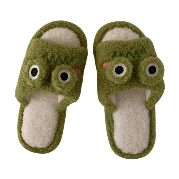 Cute Frog Plush Slippers - Modakawa Modakawa