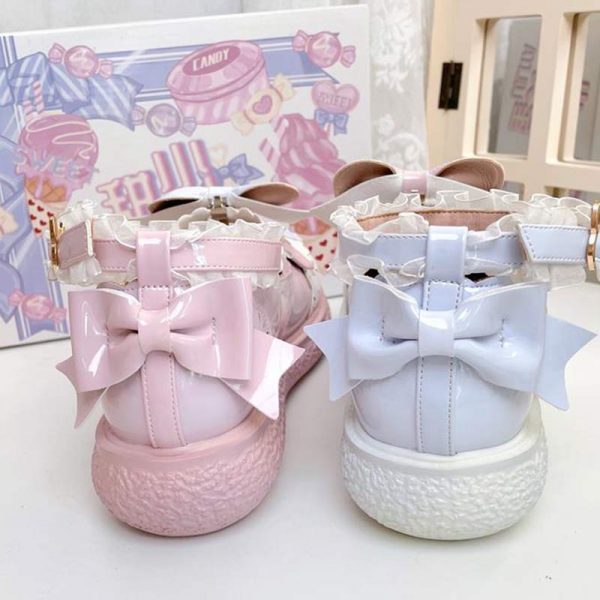 Round Toe Bunny Lolita Mary Janes Shoes - Modakawa modakawa