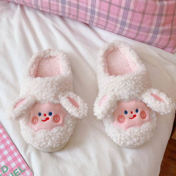 Lovely Cartoon Animals Plush Slippers - Modakawa Modakawa