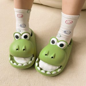 Cartoon Dinosaur Casual Slippers - Modakawa Modakawa