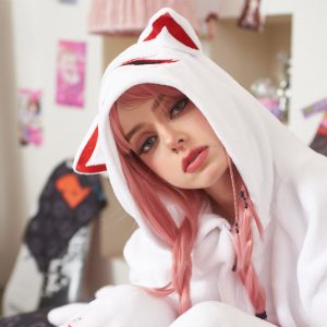 Nine-tailed Fox Plush Pajamas With Slippers Hooded Winter Sleepwear - Modakawa Modakawa