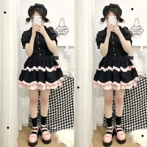 Punk Cross Love Heart Chain Strap Buckle Platform Lolita Shoes - Modakawa modakawa