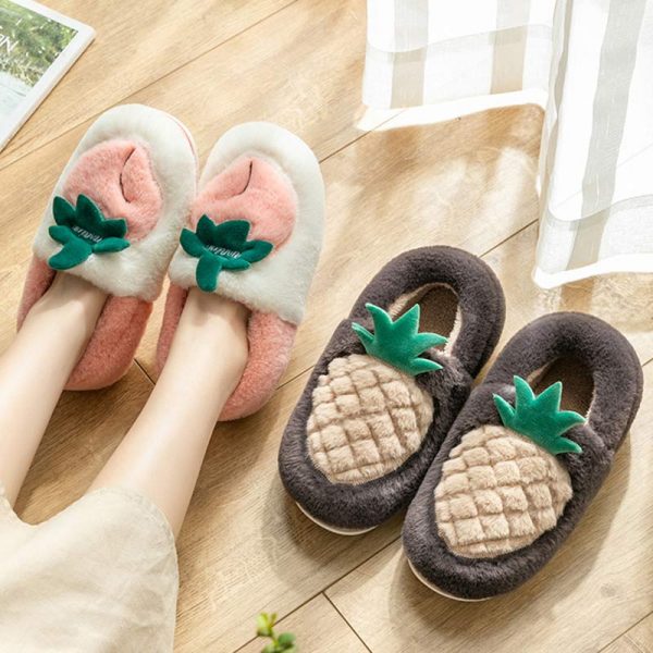 Lovely Fruits Plush Slippers - Modakawa Modakawa