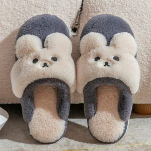 Lovely Bear Plush Slippers - Modakawa Modakawa