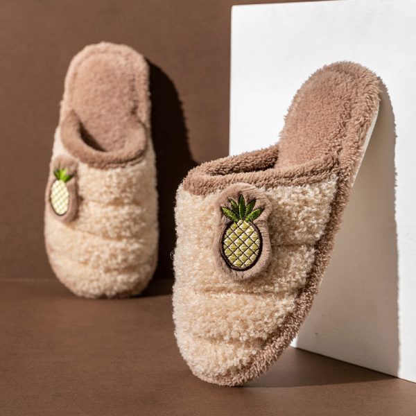 Pineapple Plush Slippers - Modakawa Modakawa