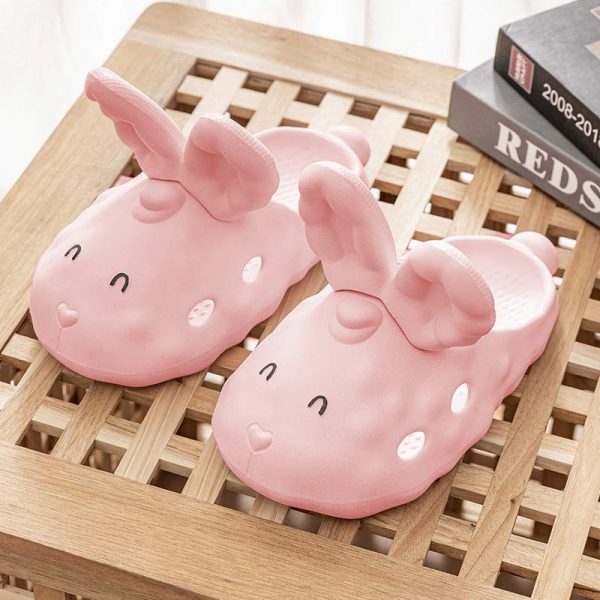 Cartoon Bunny Ears Casual Slippers - Modakawa Modakawa